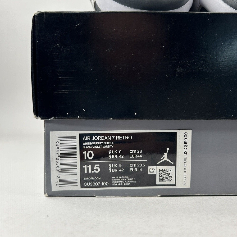 Nike Shoes Air Jordan 7 Retro “Flint/White Grey” 2021 - Picture 8 of 8